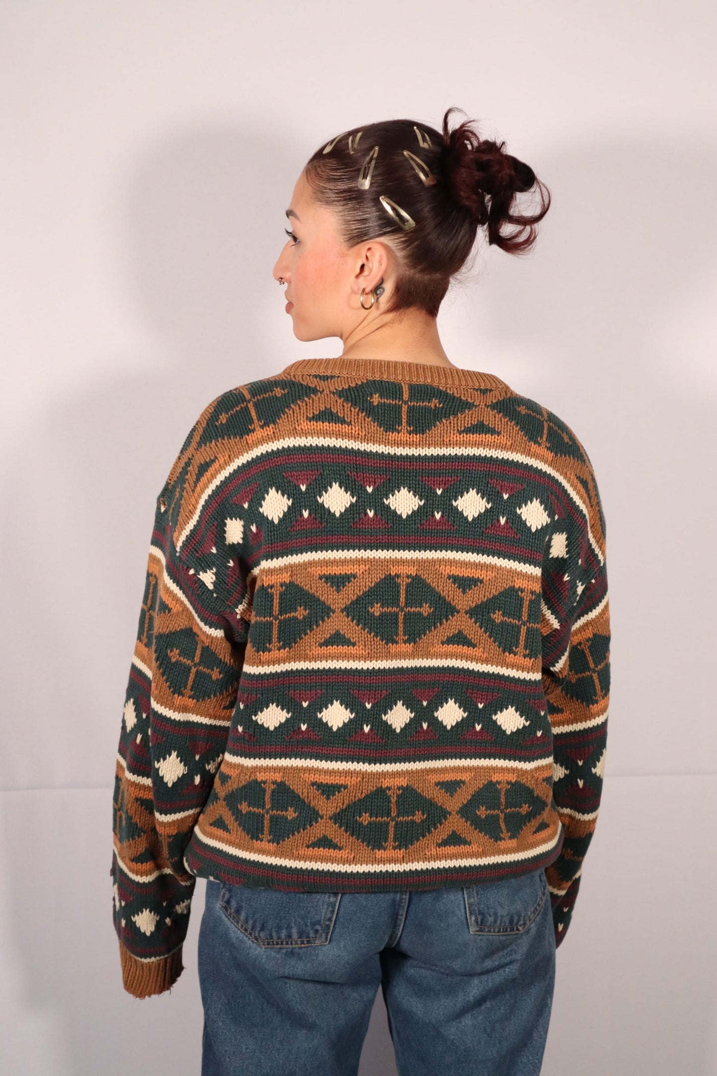 CHANDAIL EN TRICOT TROIS COULEURS