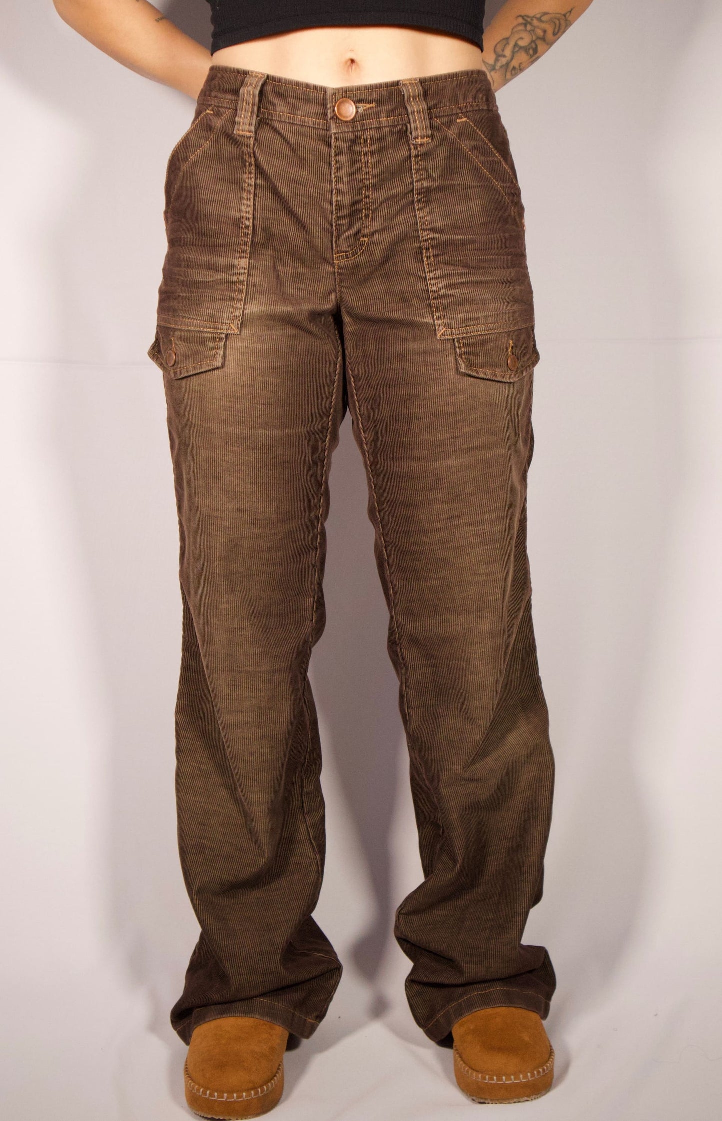 PANTALON CORDUROY BRUN