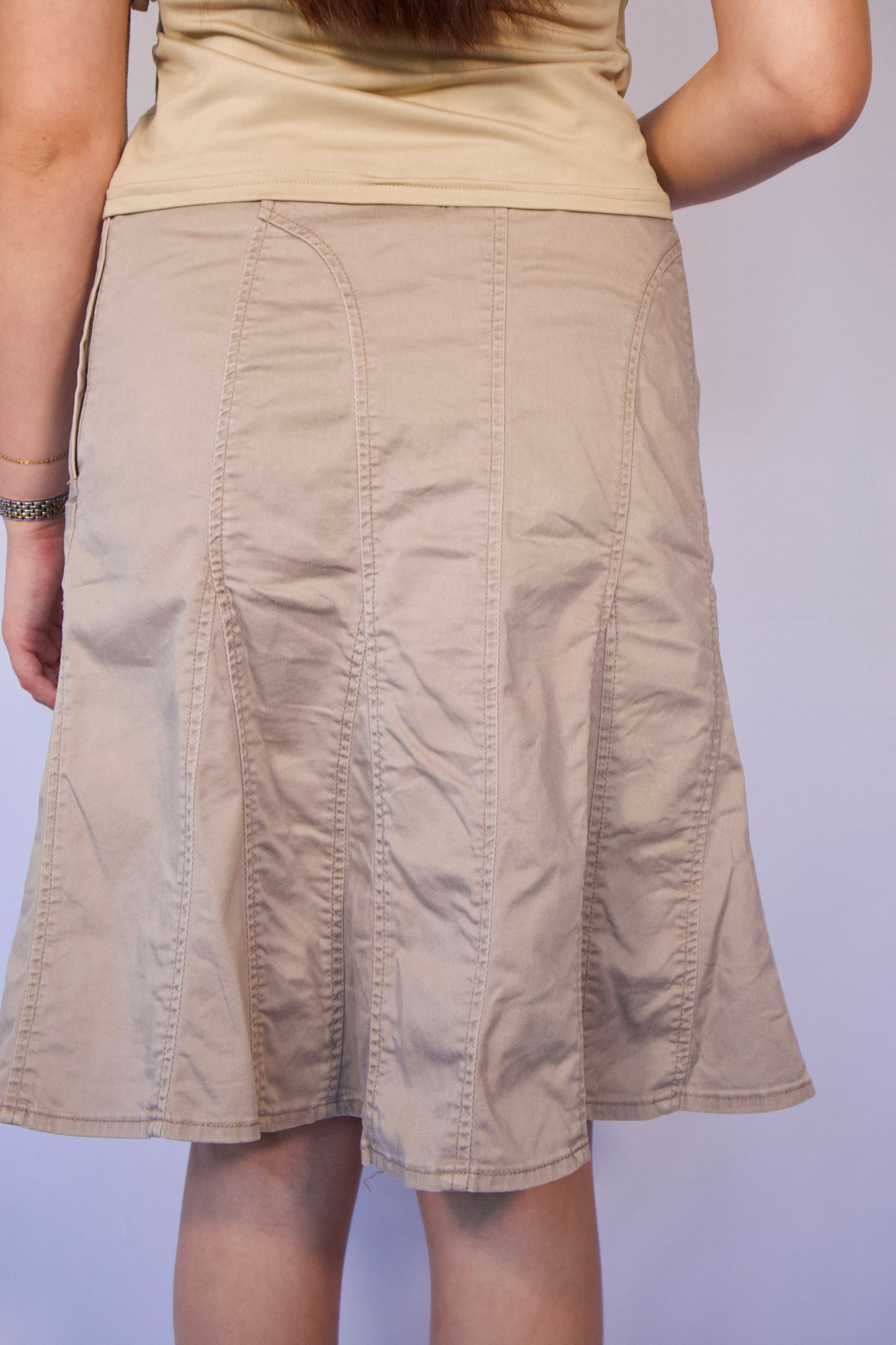 JUPE BEIGE BOHÈME