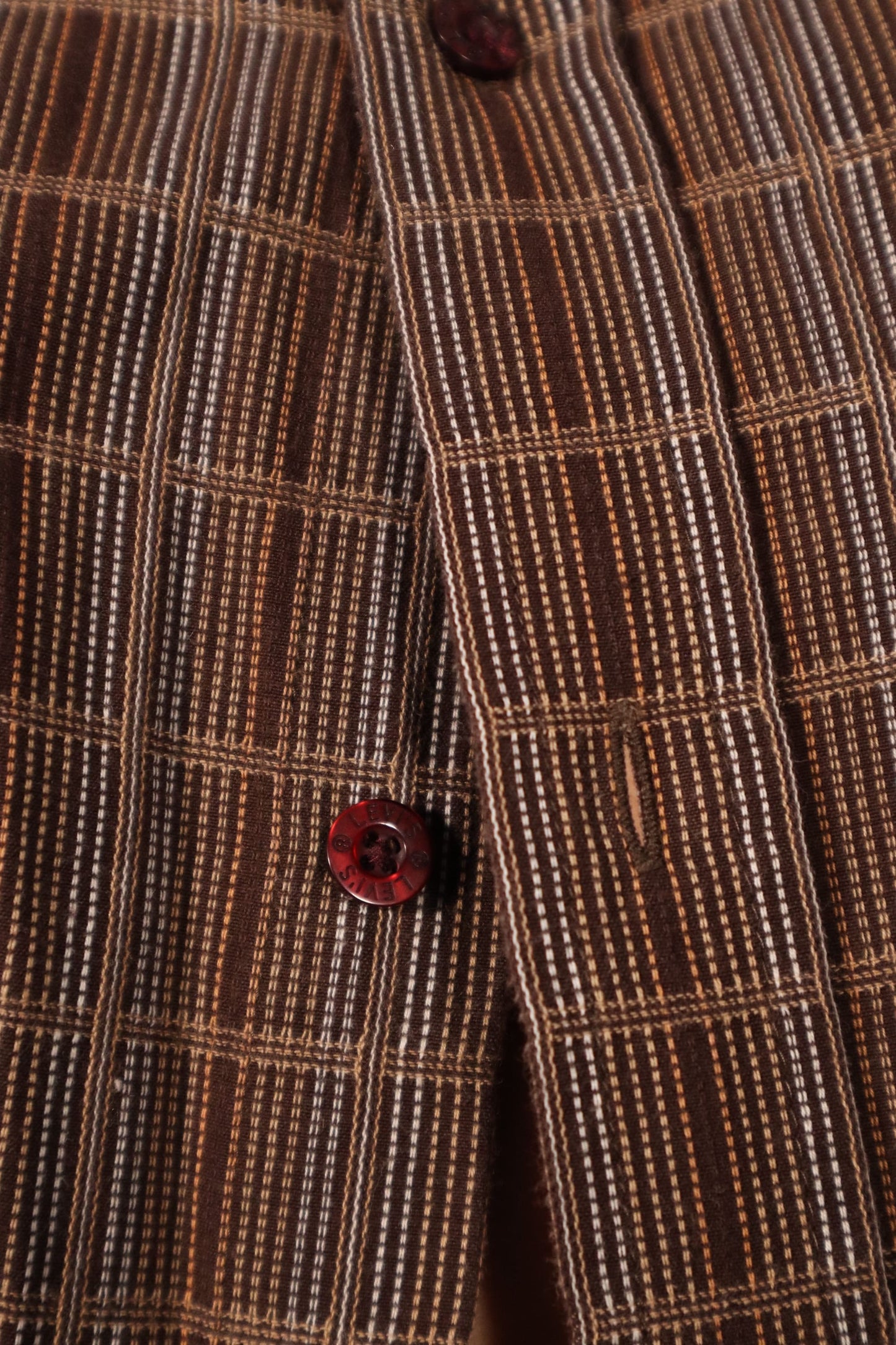 CHEMISE BRUNE À CARREAUX