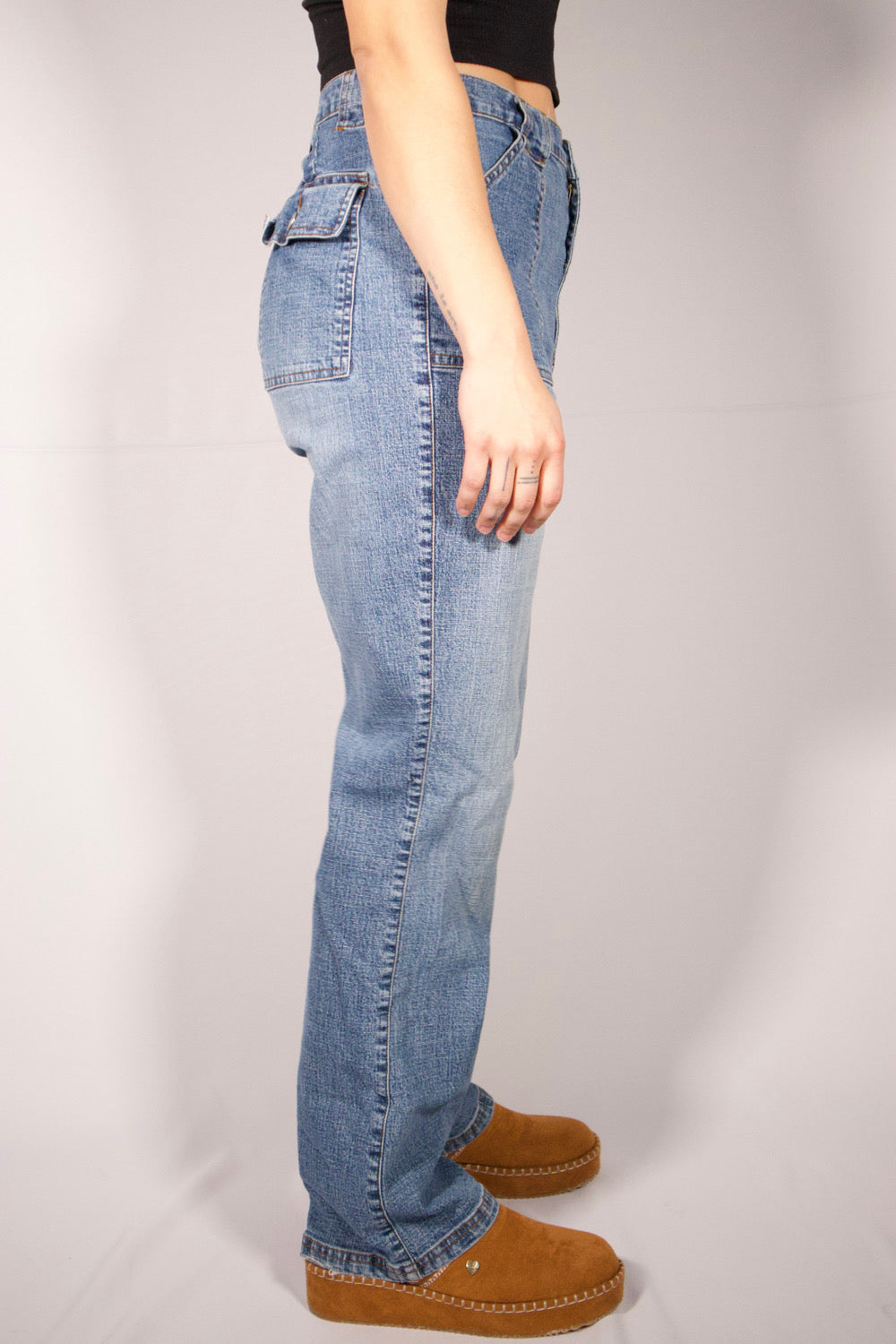 PANTALON DENIM BLEU CLAIR