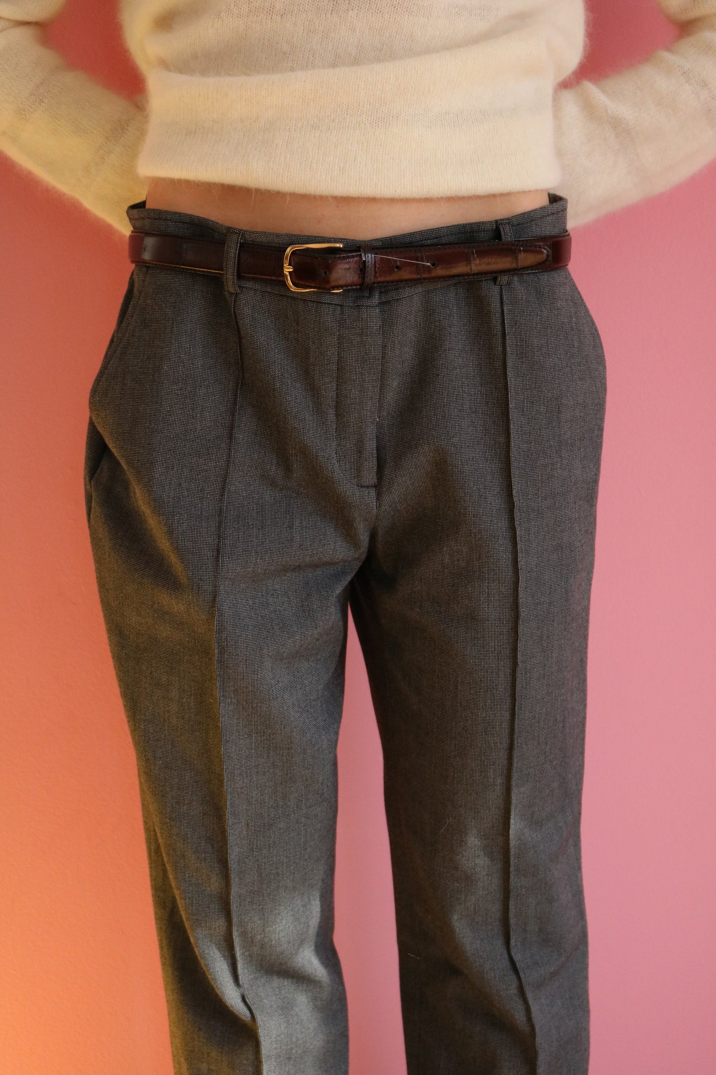 PANTALON TAILLEUR GRIS
