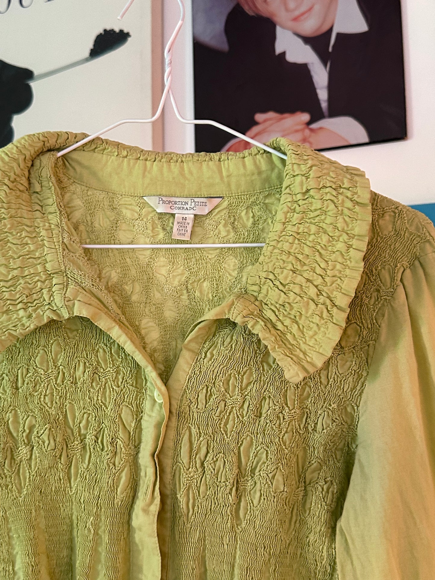 CHEMISE PISTACHE