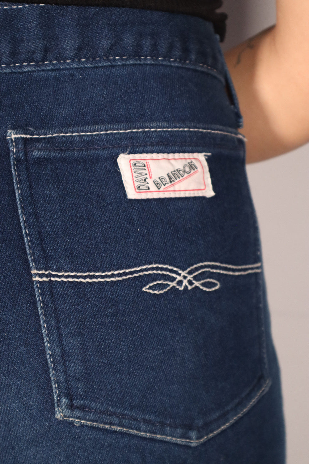 PANTALON DENIM BLEU FONCÉ