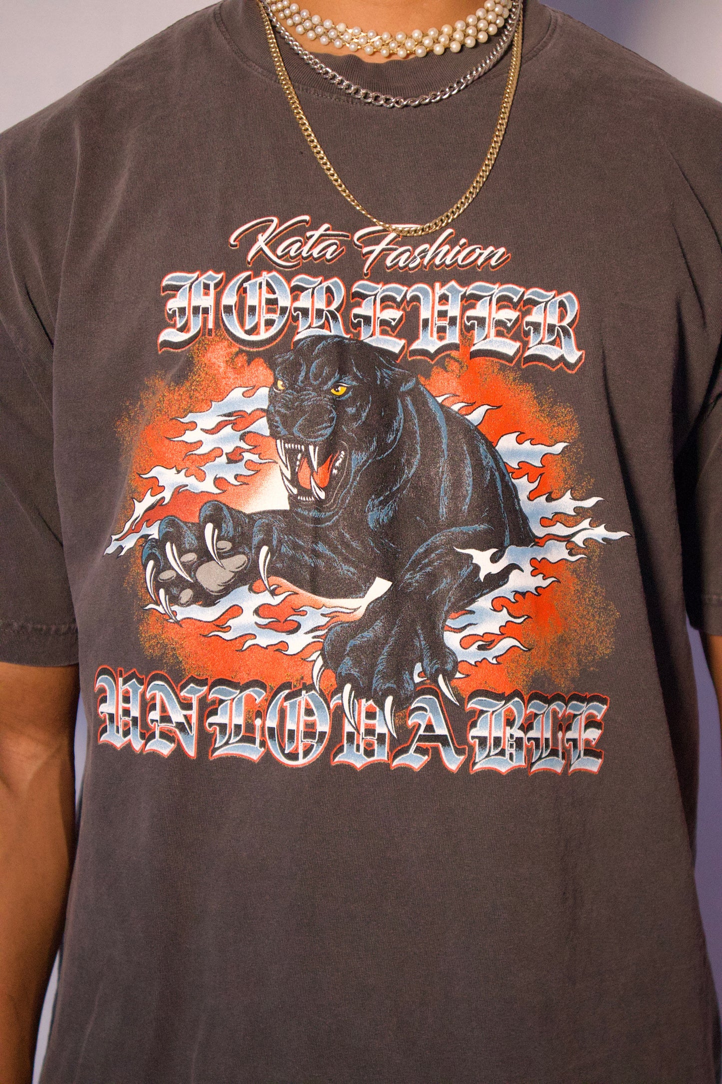 TSHIRT GRIS AVEC IMPRIMÉ