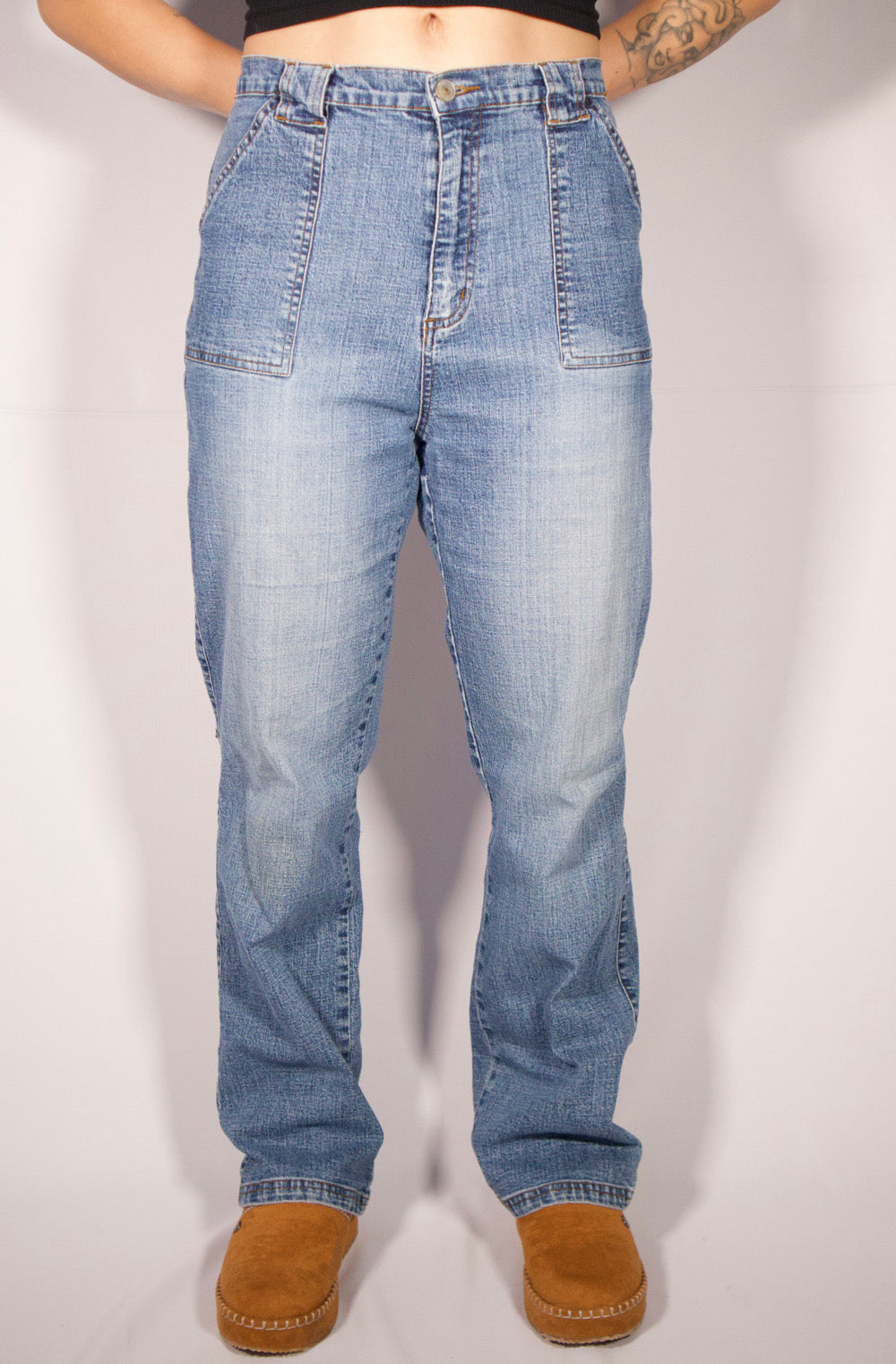 PANTALON DENIM BLEU CLAIR