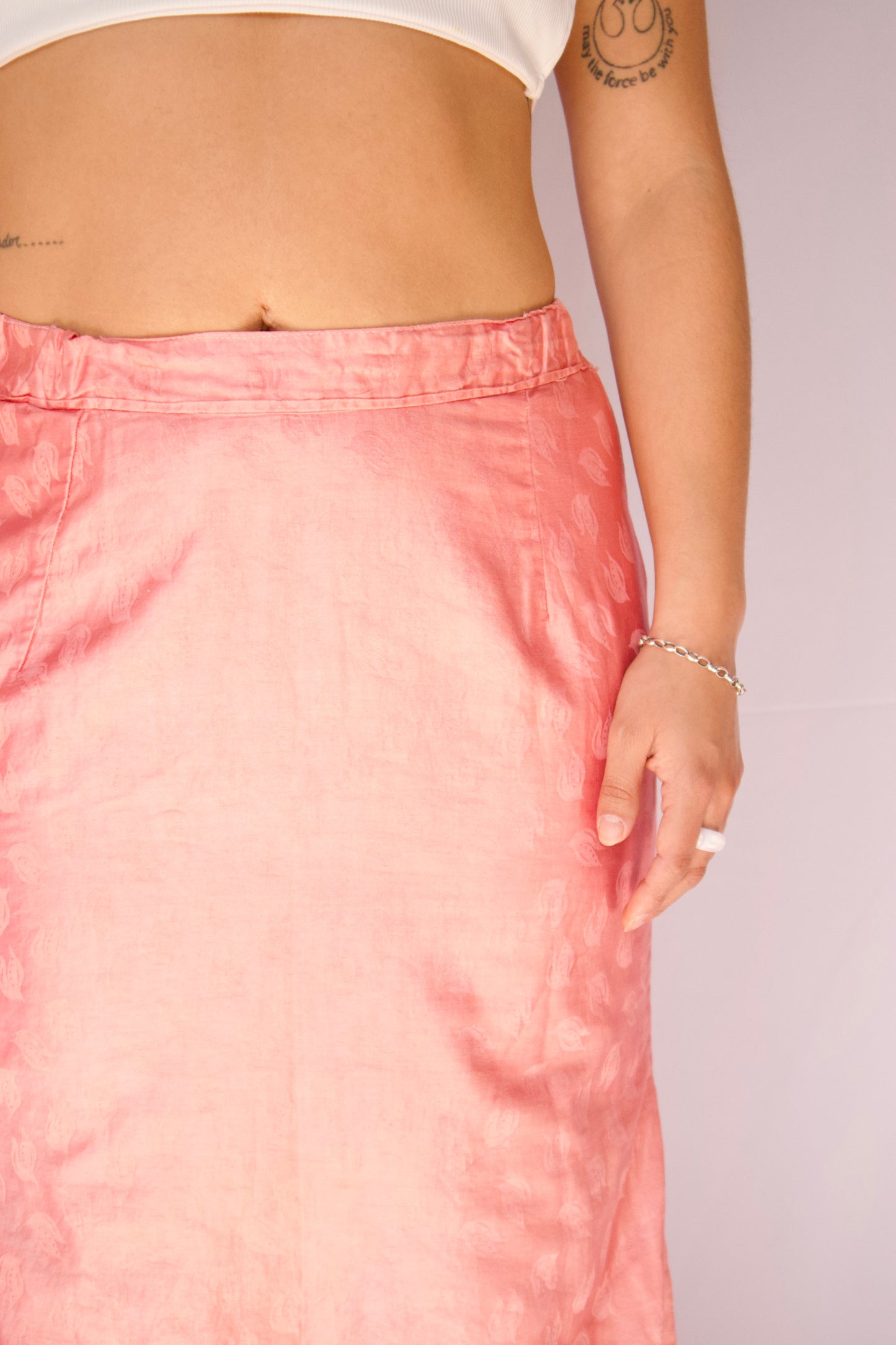 MAXI JUPE ROSE