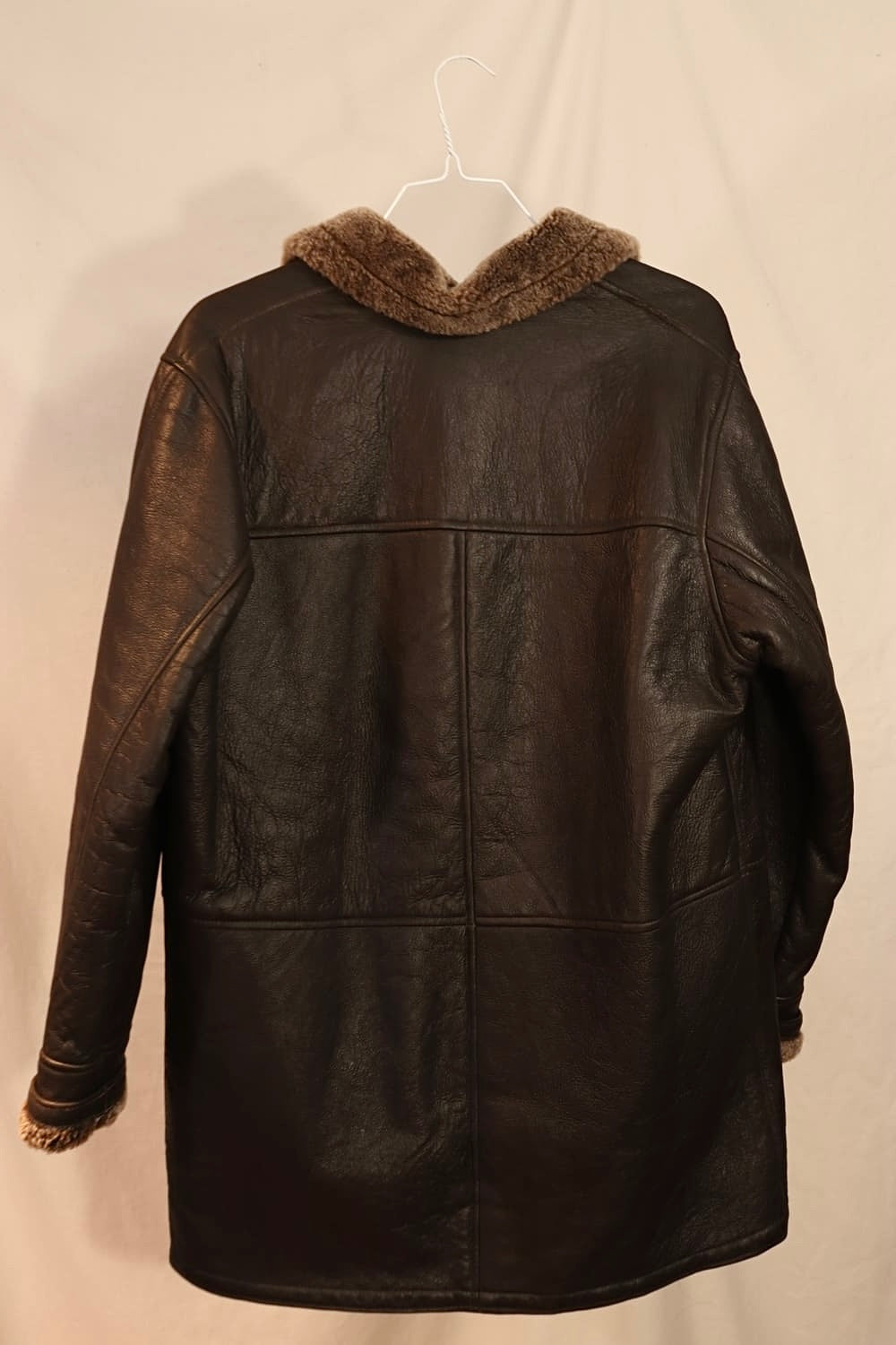 MANTEAU CUIR & FAUX FUR
