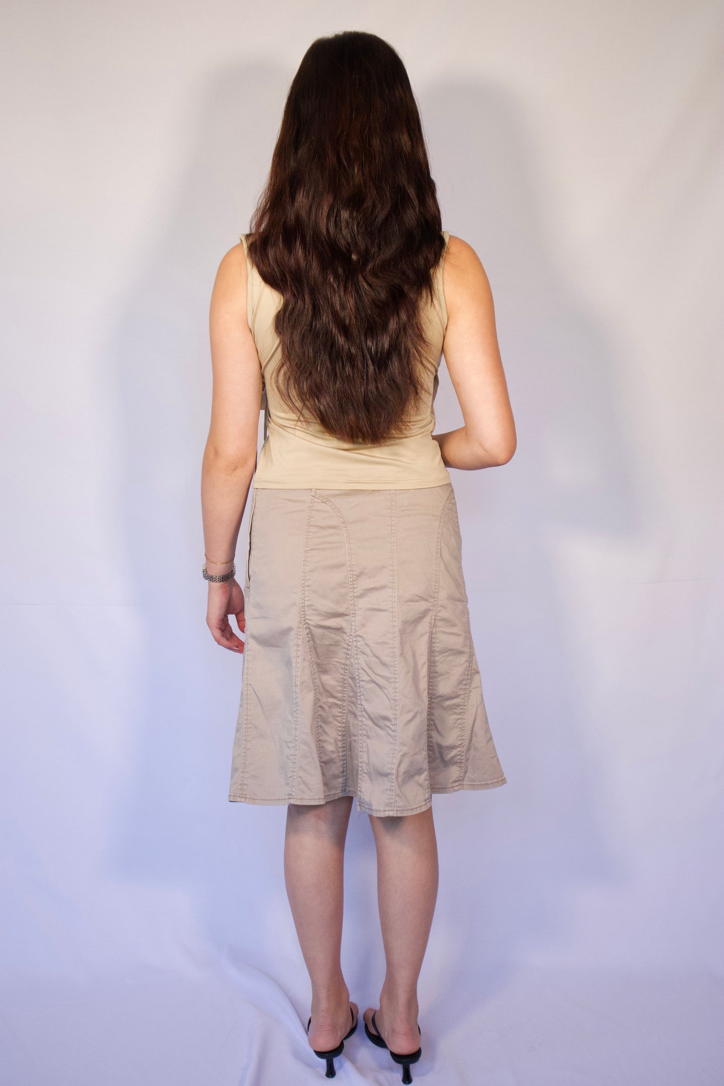 JUPE BEIGE BOHÈME