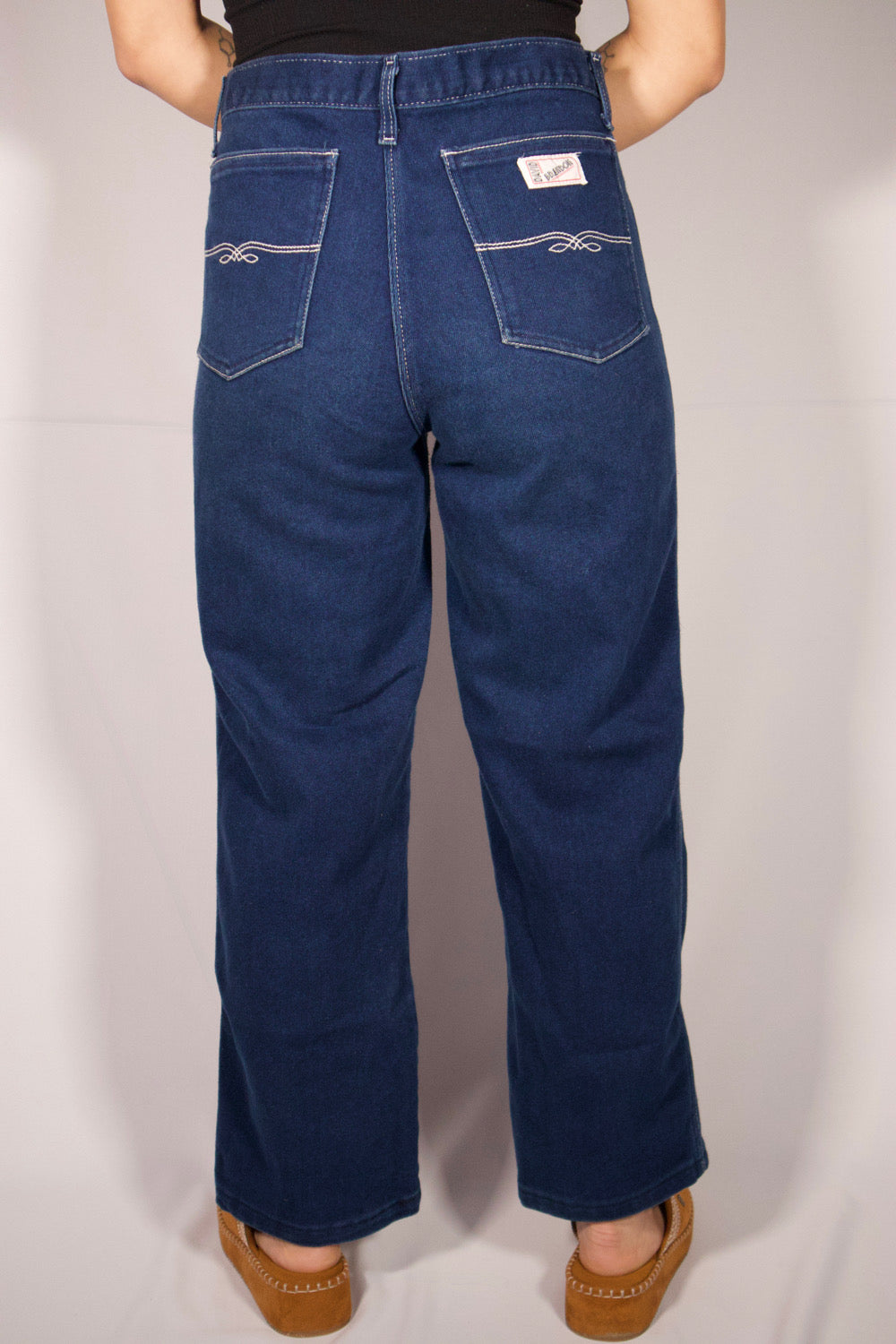 PANTALON DENIM BLEU FONCÉ