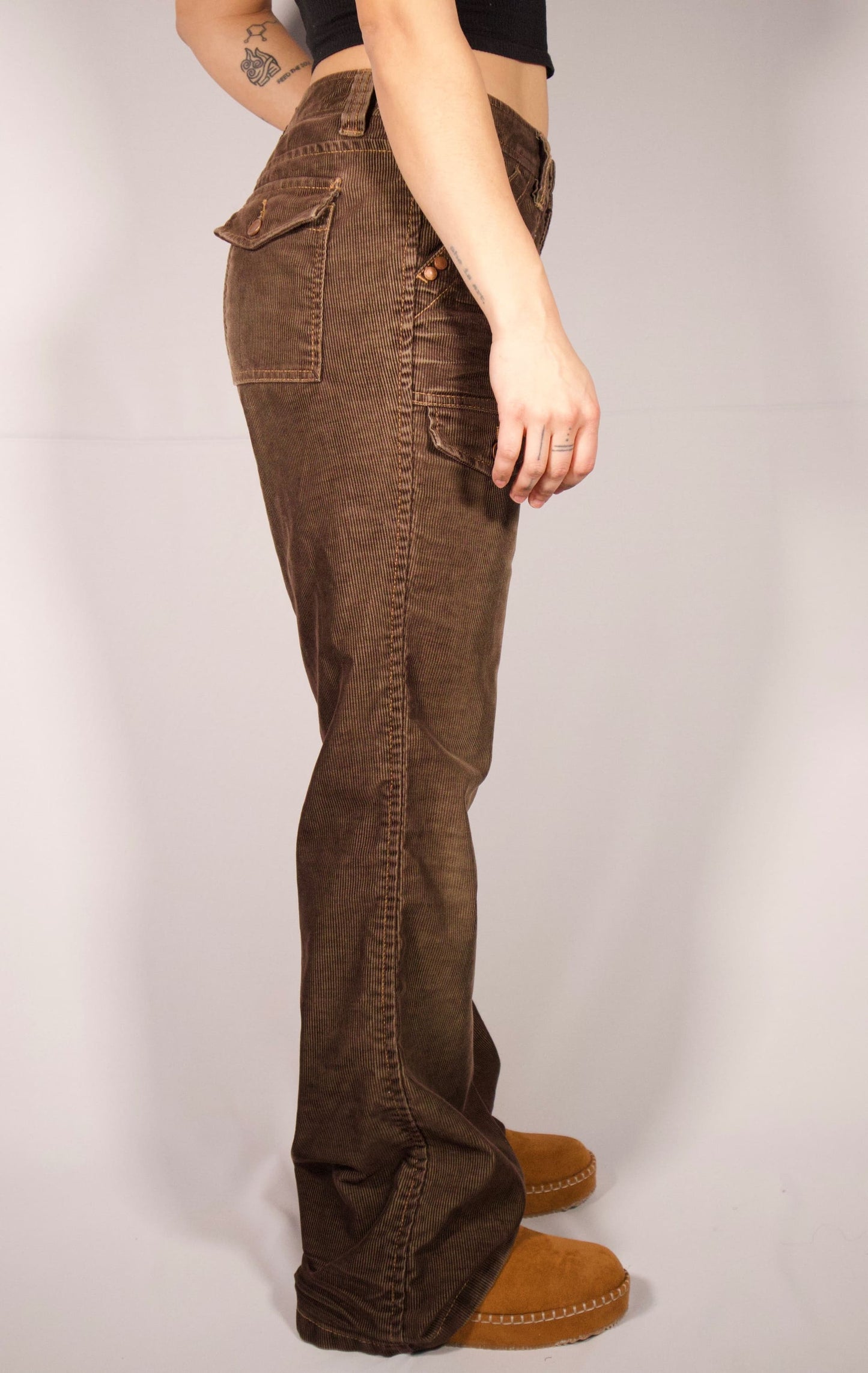 PANTALON CORDUROY BRUN