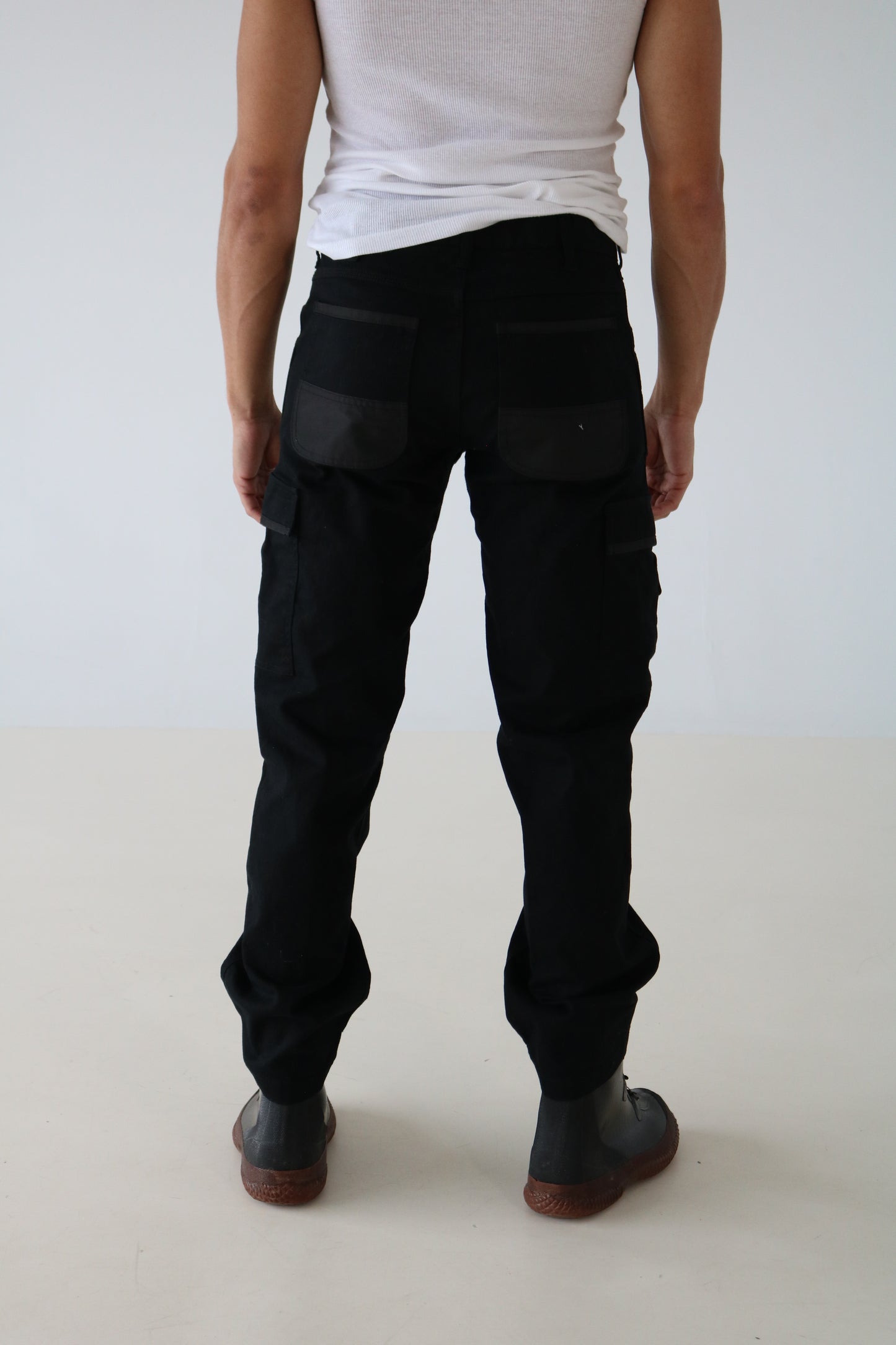 PANTALONS CARGO NOIR