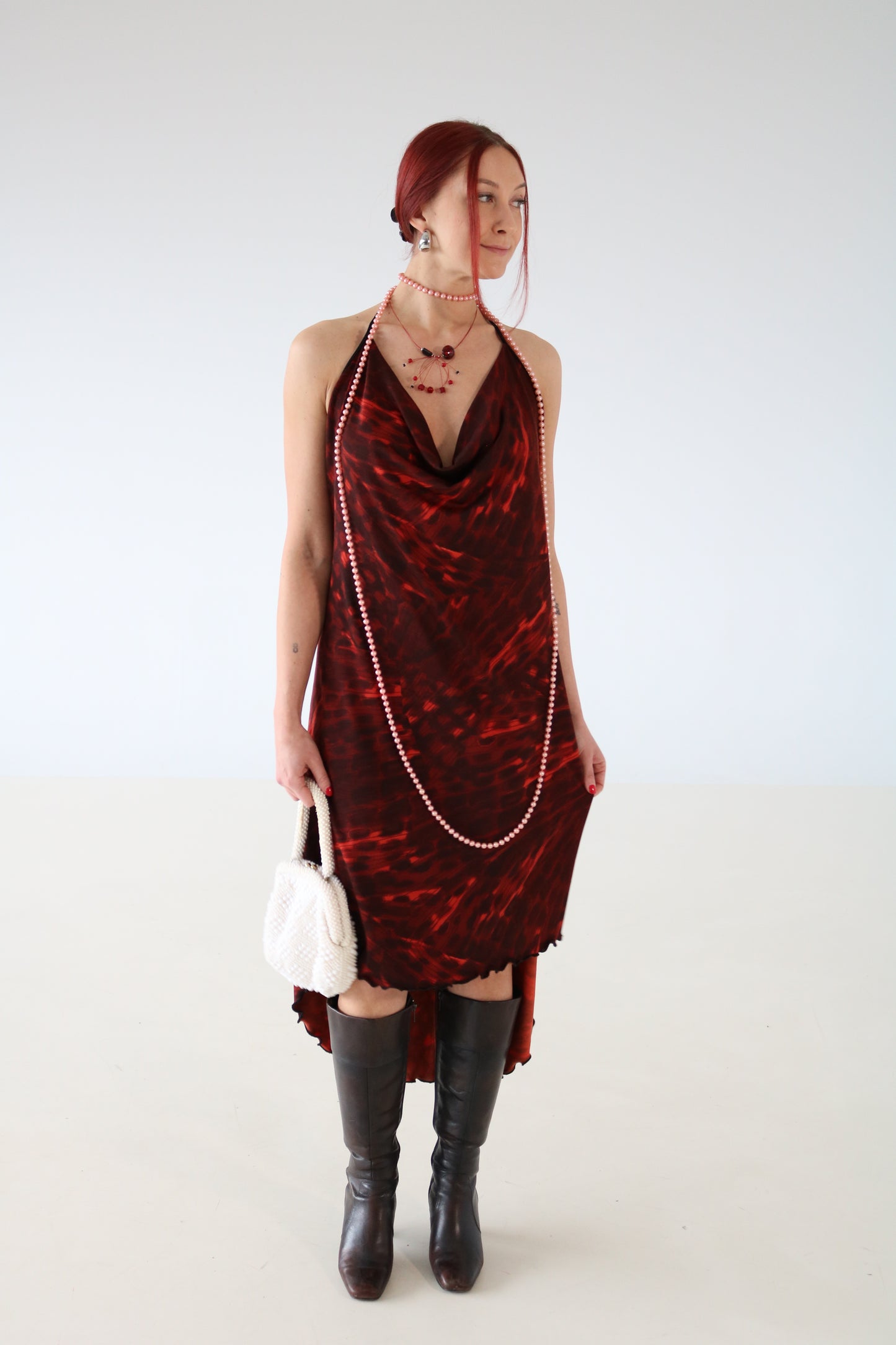 ROBE MAXI ROUGE