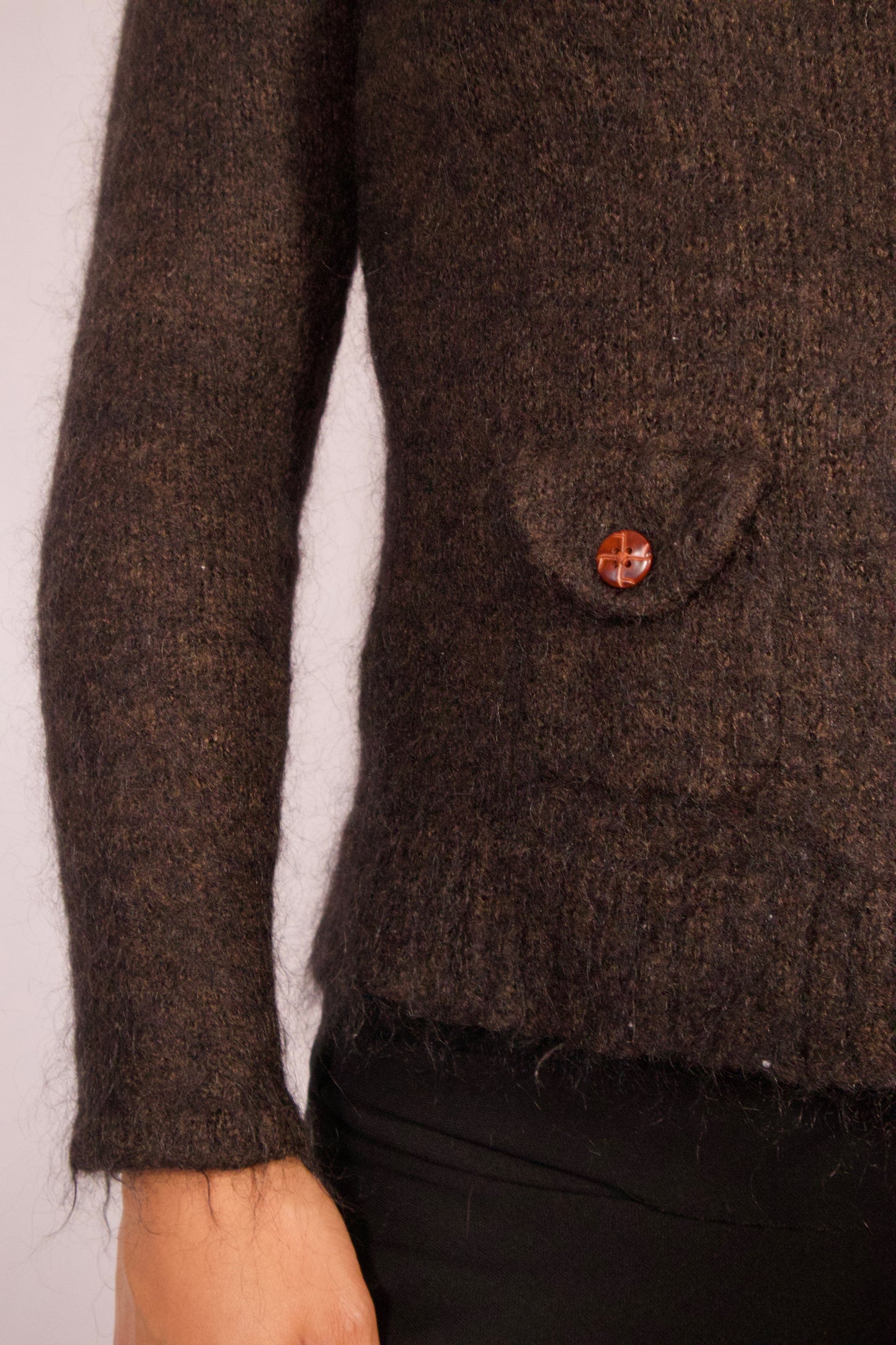 PETIT CARDIGAN GRIS FONCÉ