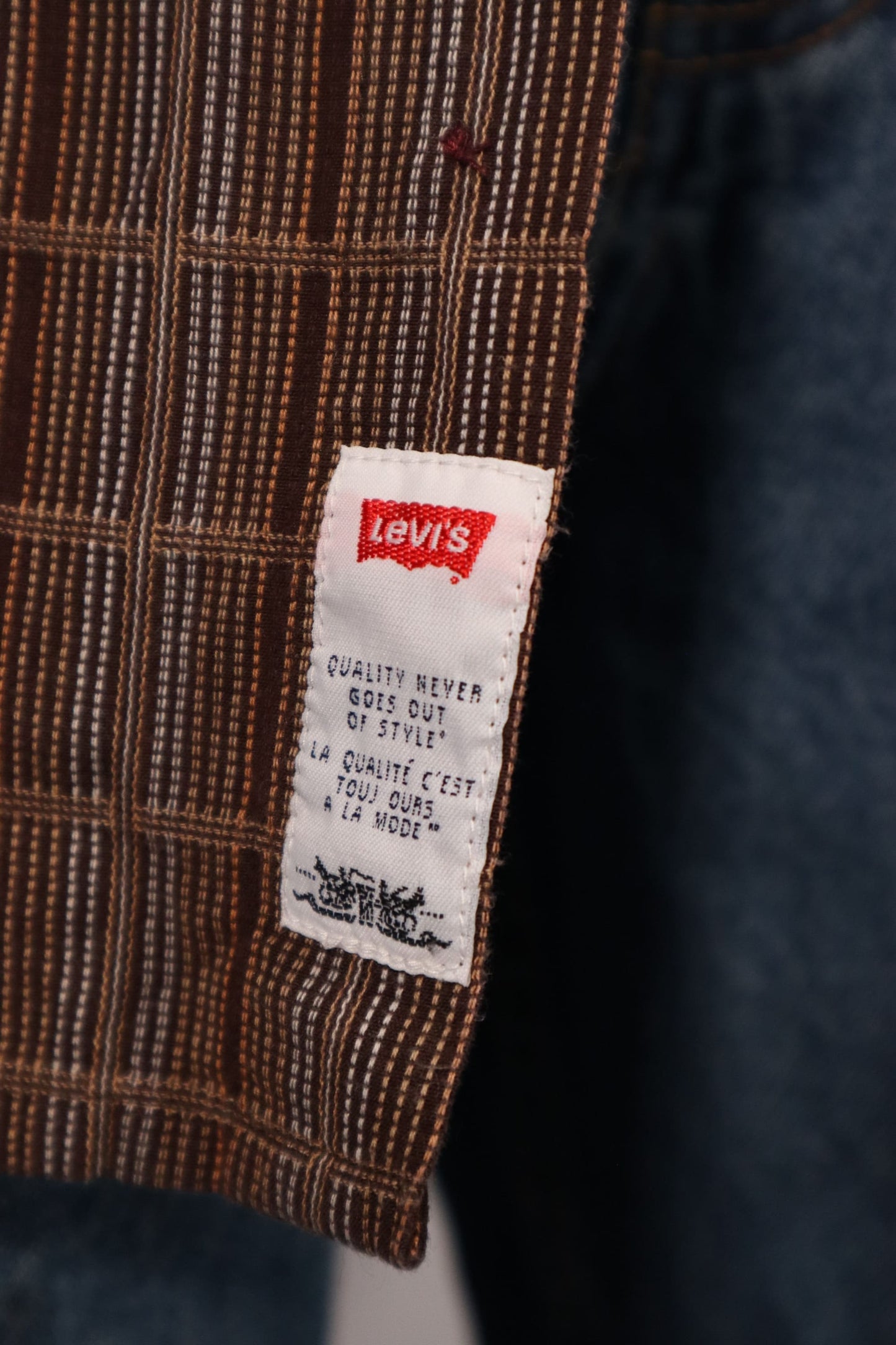 CHEMISE BRUNE À CARREAUX