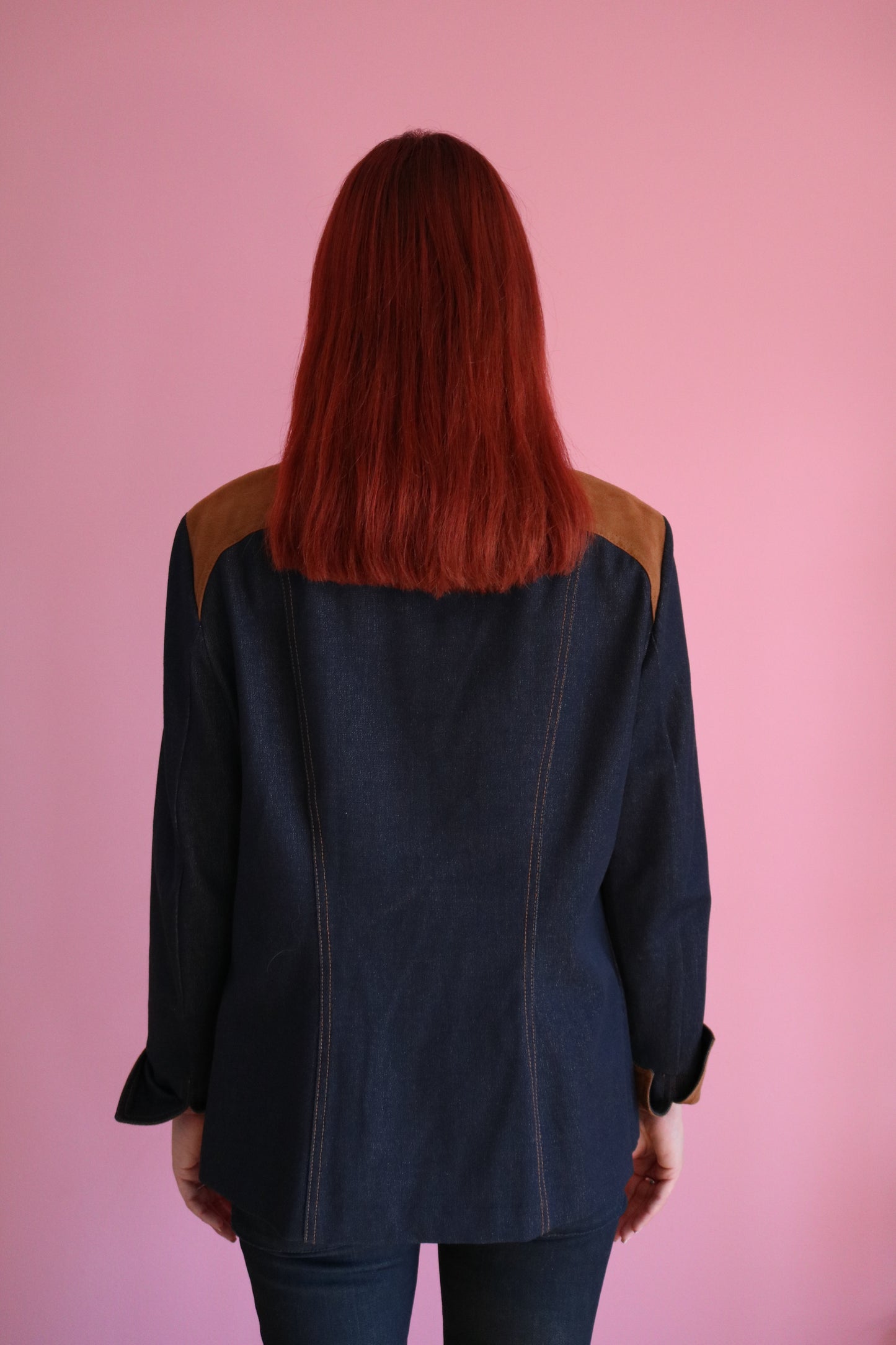VESTE JEANS ET SUÈDE