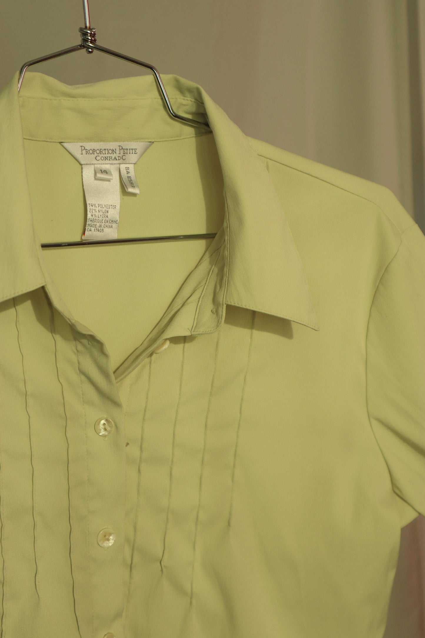 CHEMISE VERT LIME
