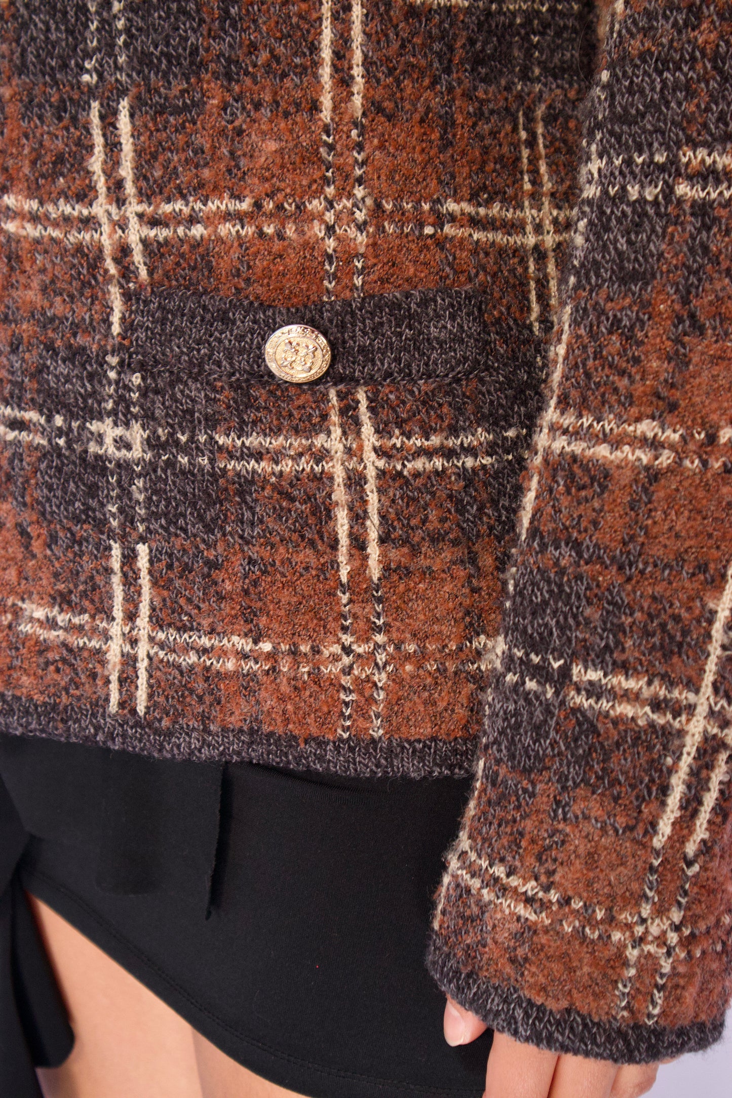 détail boutons cardigan Franco Petiti