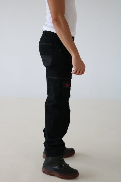 PANTALONS CARGO NOIR