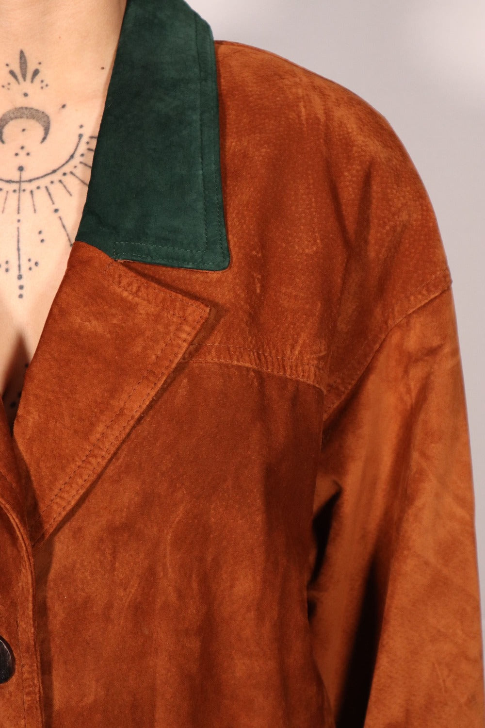MANTEAU EN SUÈDE BRUN FAUVE