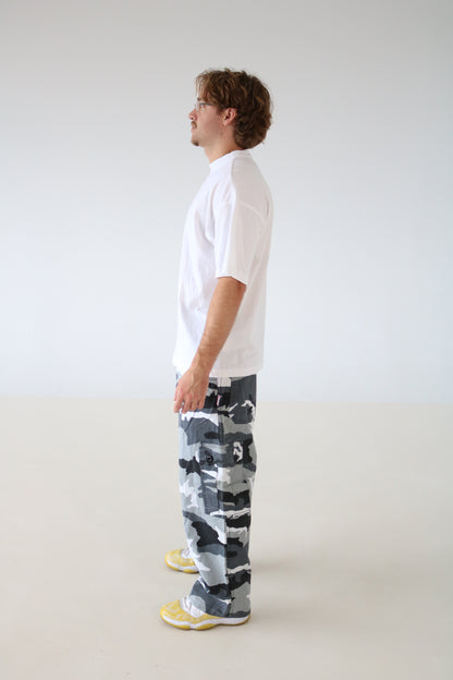 PANTALONS CARGO ARMÉ NOIR ET BLANC
