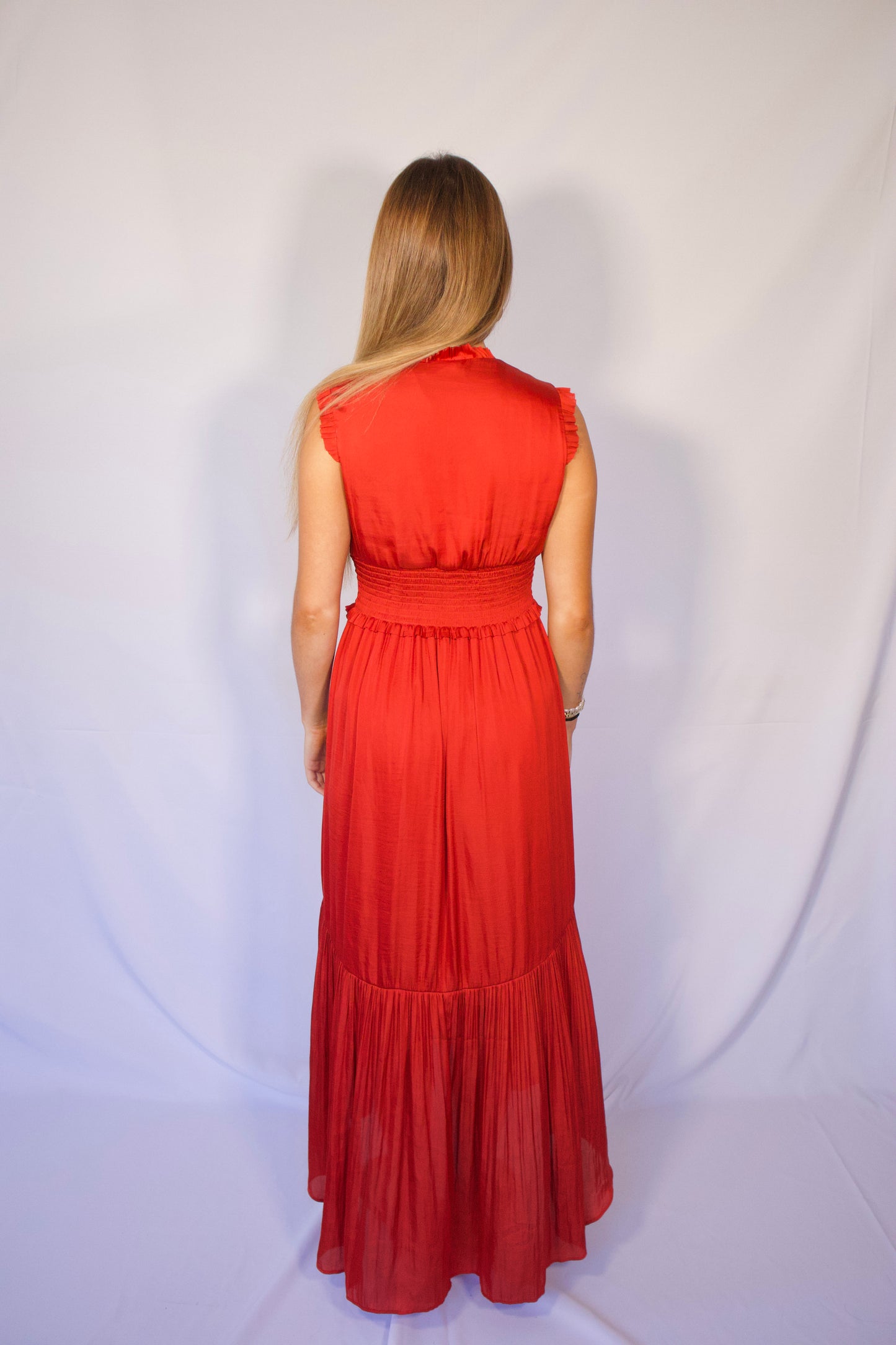LONGUE ROBE ORANGE BRULÉ