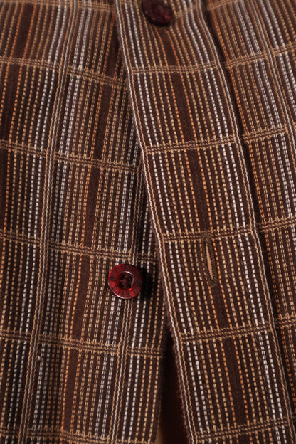 CHEMISE BRUNE À CARREAUX