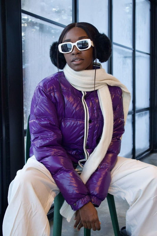 MANTEAU PUFFER MAUVE