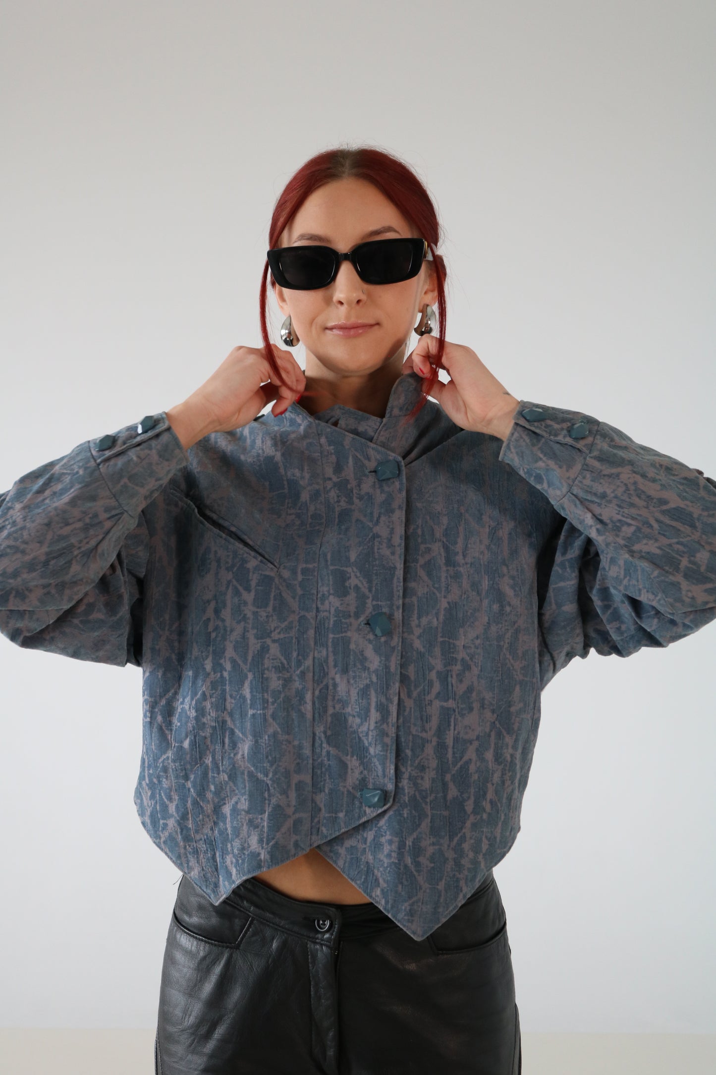 VESTE RETRO BLEU