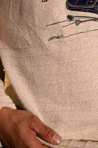 TRICOT BEIGE DE GOLF
