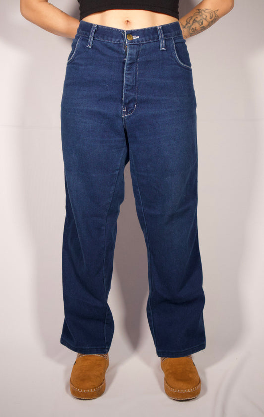 PANTALON DENIM BLEU FONCÉ