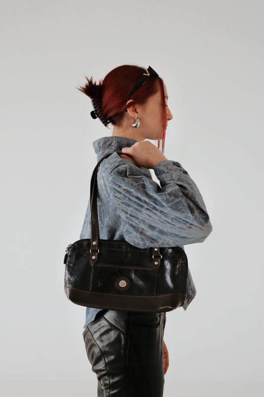 SAC D'ÉPAULE EN CUIR