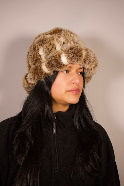 CHAPEAU POILU COULEUR CRÈME