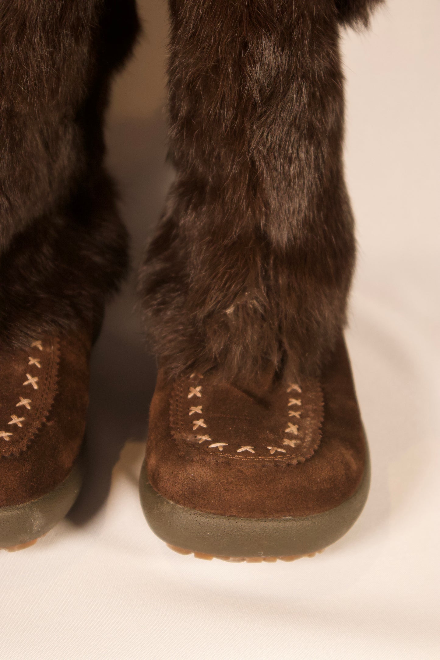 BOTTES DE POIL BRUN FONCÉ