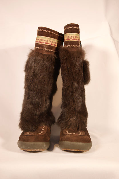 BOTTES DE POIL BRUN FONCÉ
