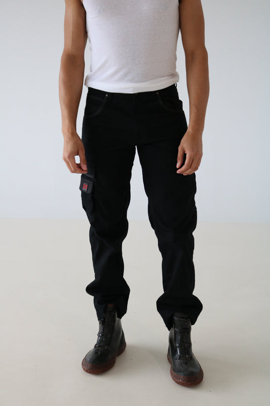 PANTALONS CARGO NOIR