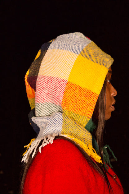 BALACLAVA À CARREAUX MULTICOLORE