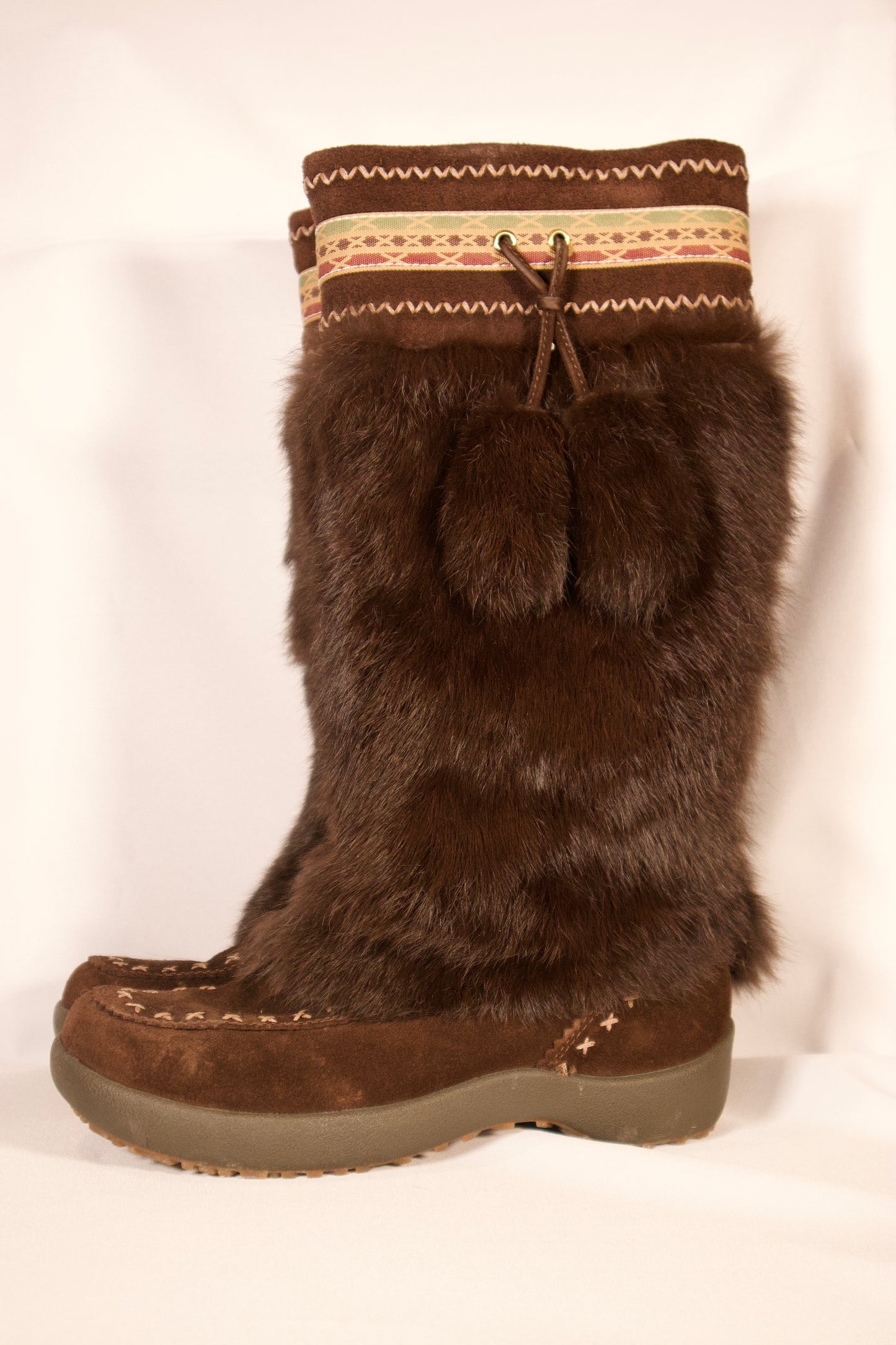 BOTTES DE POIL BRUN FONCÉ