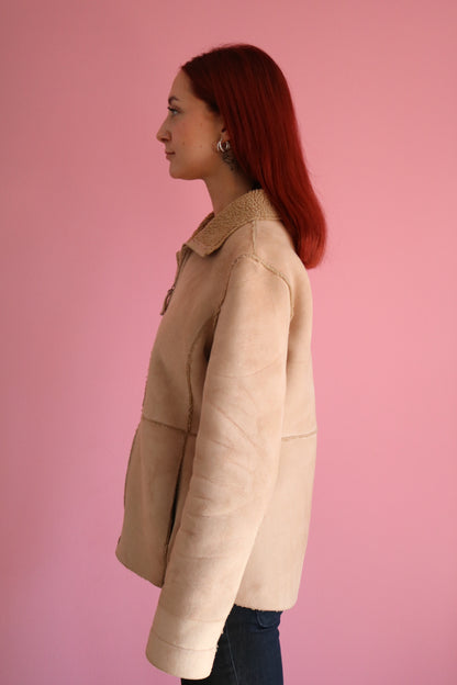 MANTEAU SUÈDE BEIGE