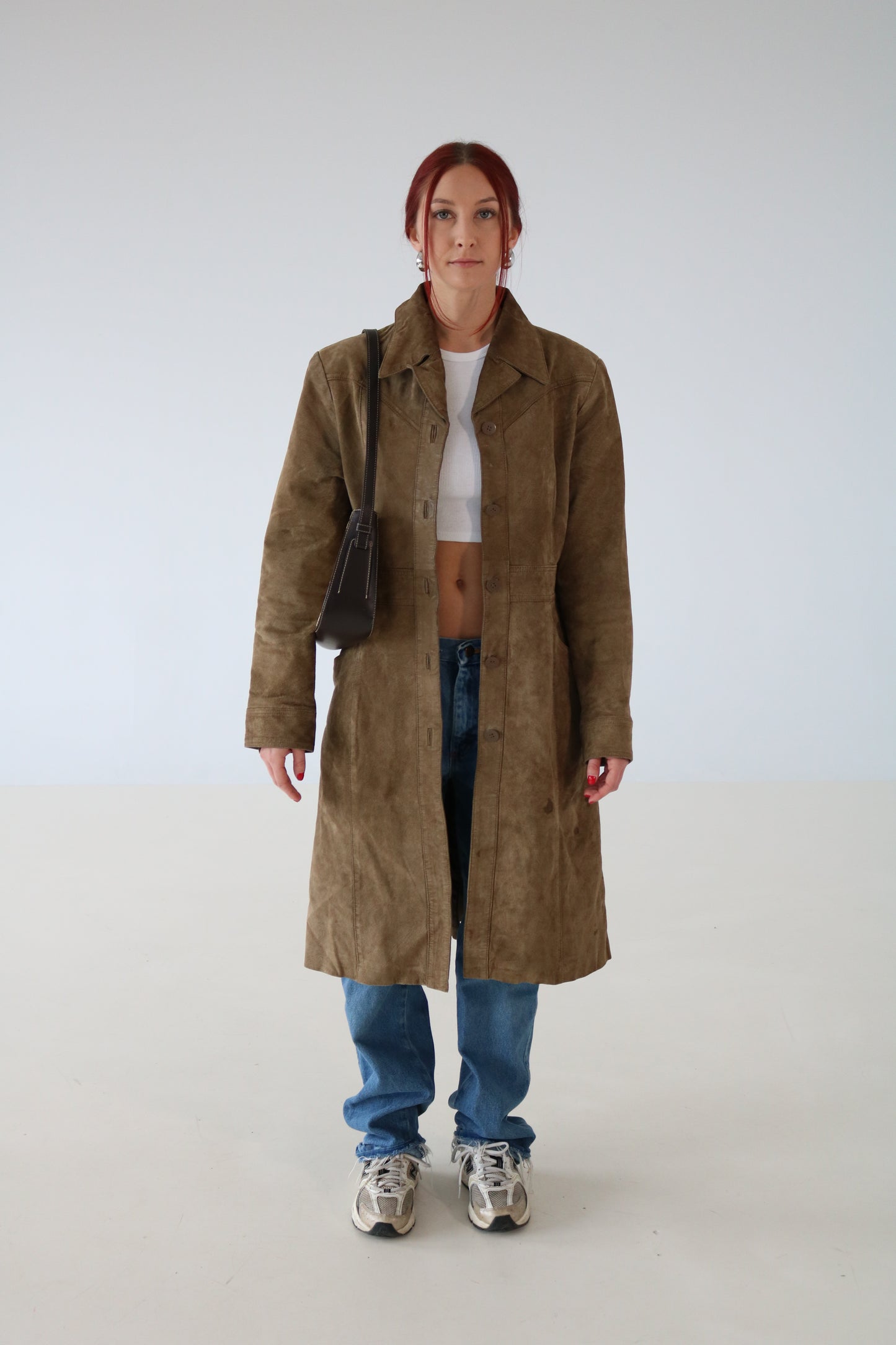 MANTEAU EN SUÈDE BEIGE