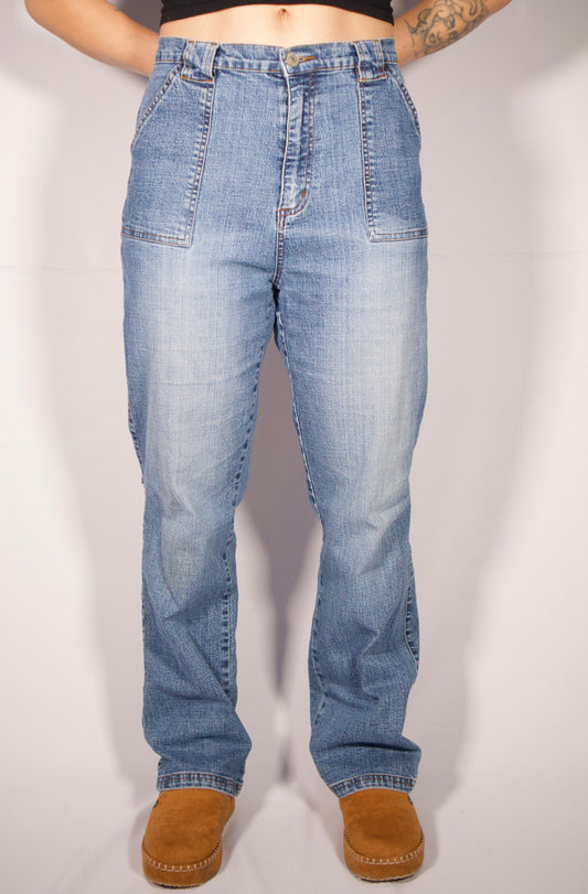 PANTALON DENIM BLEU CLAIR