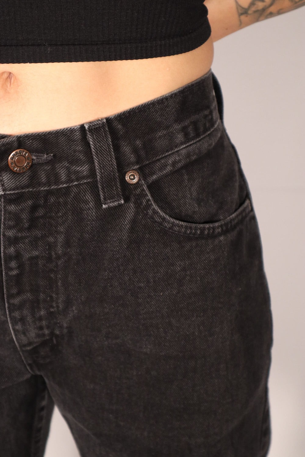 PANTALON DENIM	 NOIR