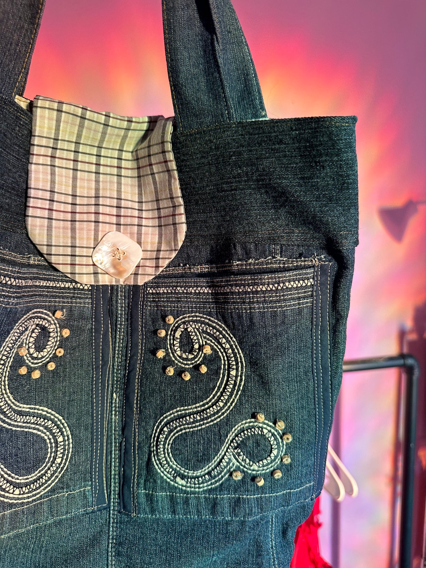 TINY TOTE BAG EN JEANS