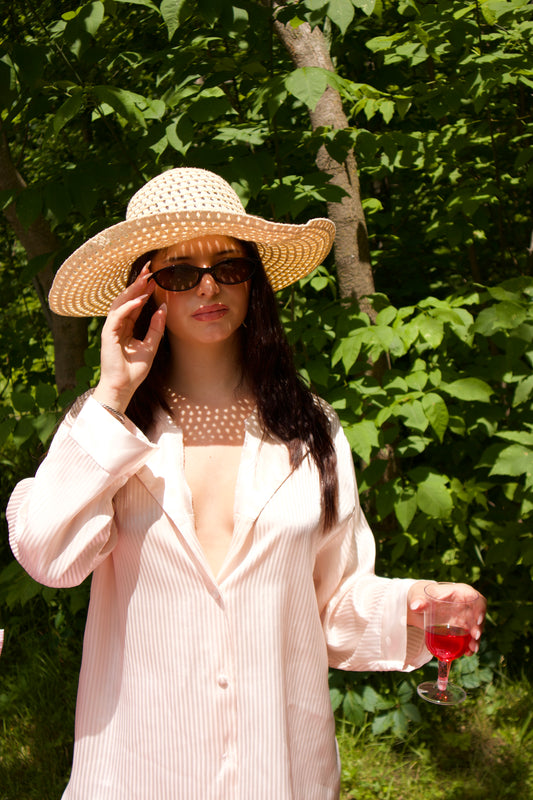 CHEMISE CHAMPAGNE SATINÉ