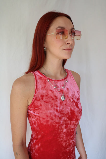 ROBE VELVET ROSE