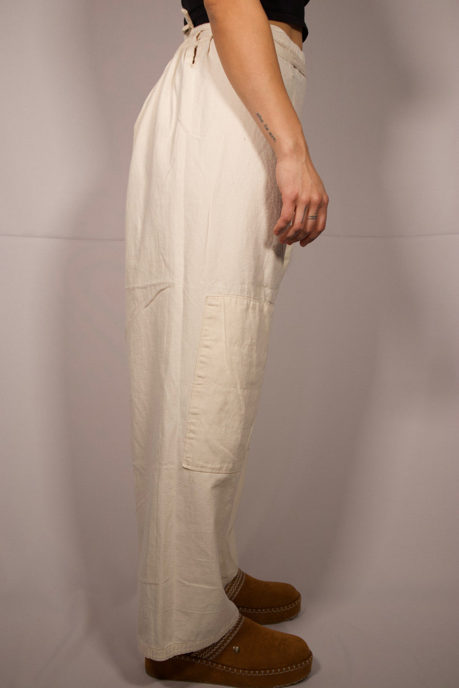 PANTALON CRÈME PORTEFEUILLE