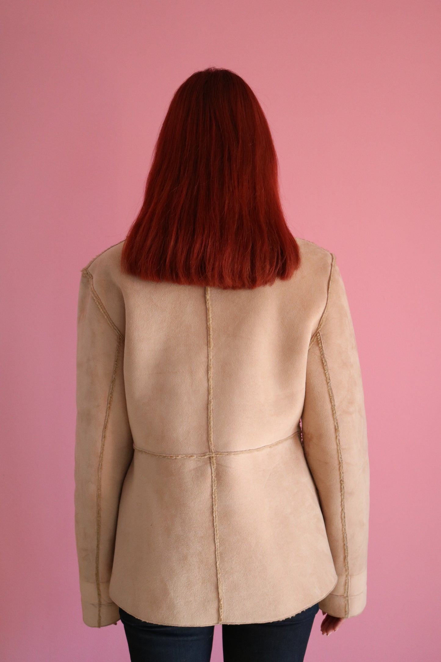 MANTEAU SUÈDE BEIGE