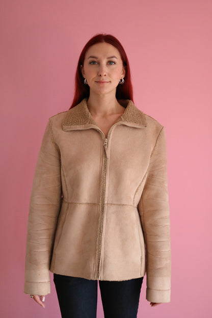 MANTEAU SUÈDE BEIGE