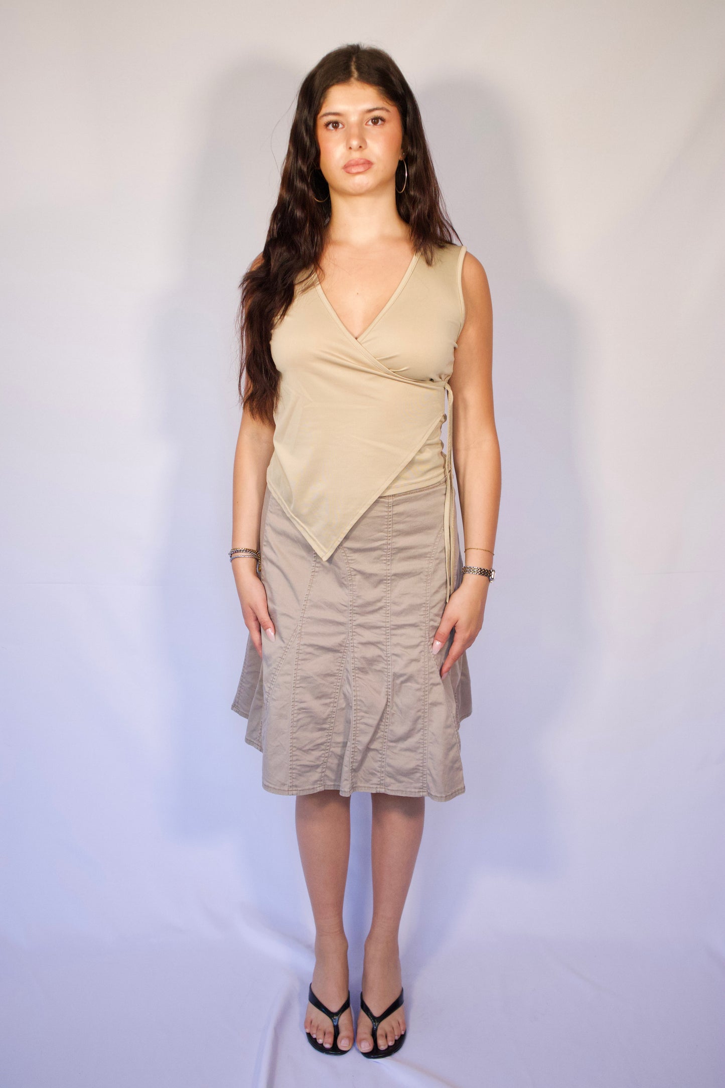 JUPE BEIGE BOHÈME