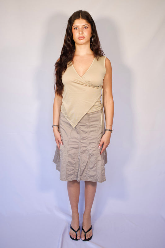 JUPE BEIGE BOHÈME